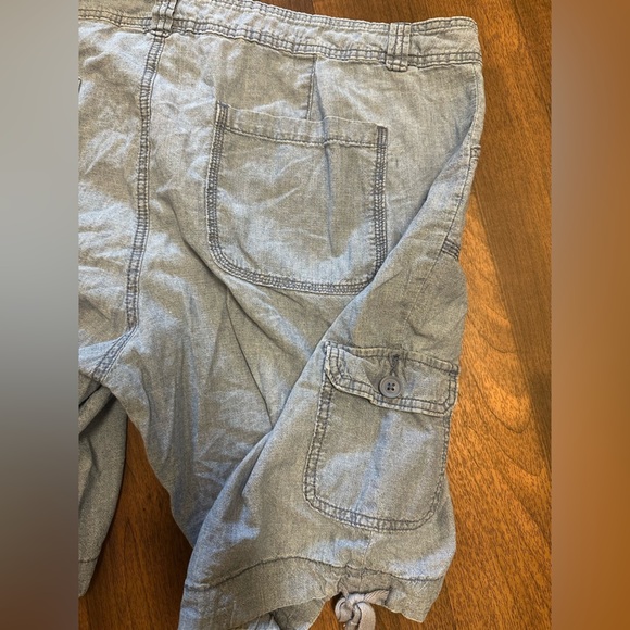 St. John's Bay Gray Cargo Shorts Relaxed Fit - Picture 7 of 10